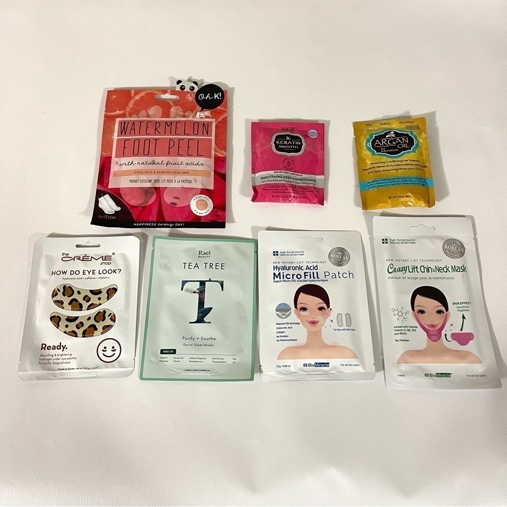 Face Mask/Hair Care Samples Bundle of 7